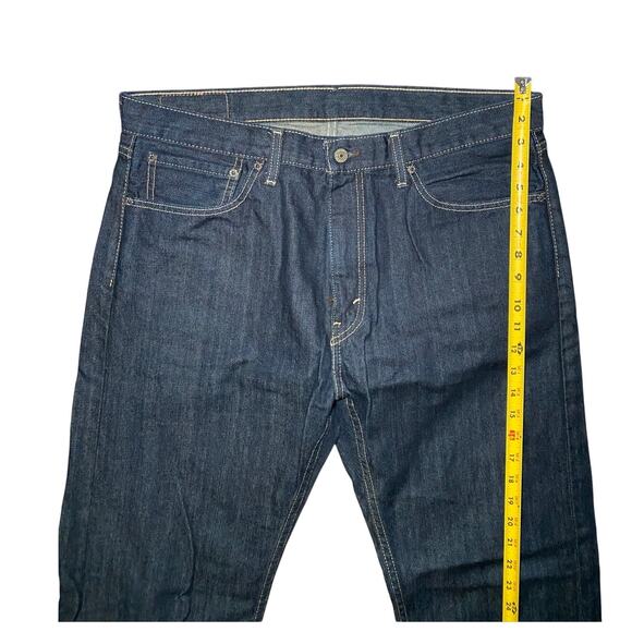 Mens Levi's 505 dark wash - Picture 5 of 11